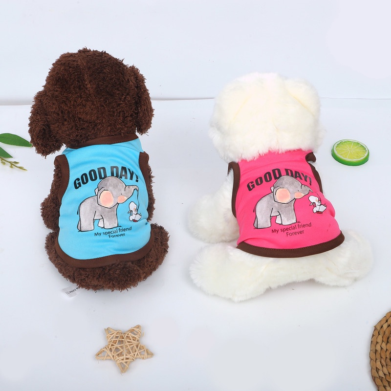 Áo Thun MùA Hè, HọA TiếT HoạT HìNh Cho Thú Cưng
