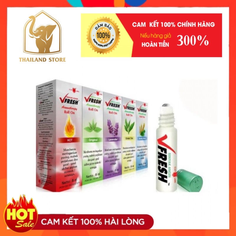 Dầu lăn thảo dược Vfresh thái lan 4 ml