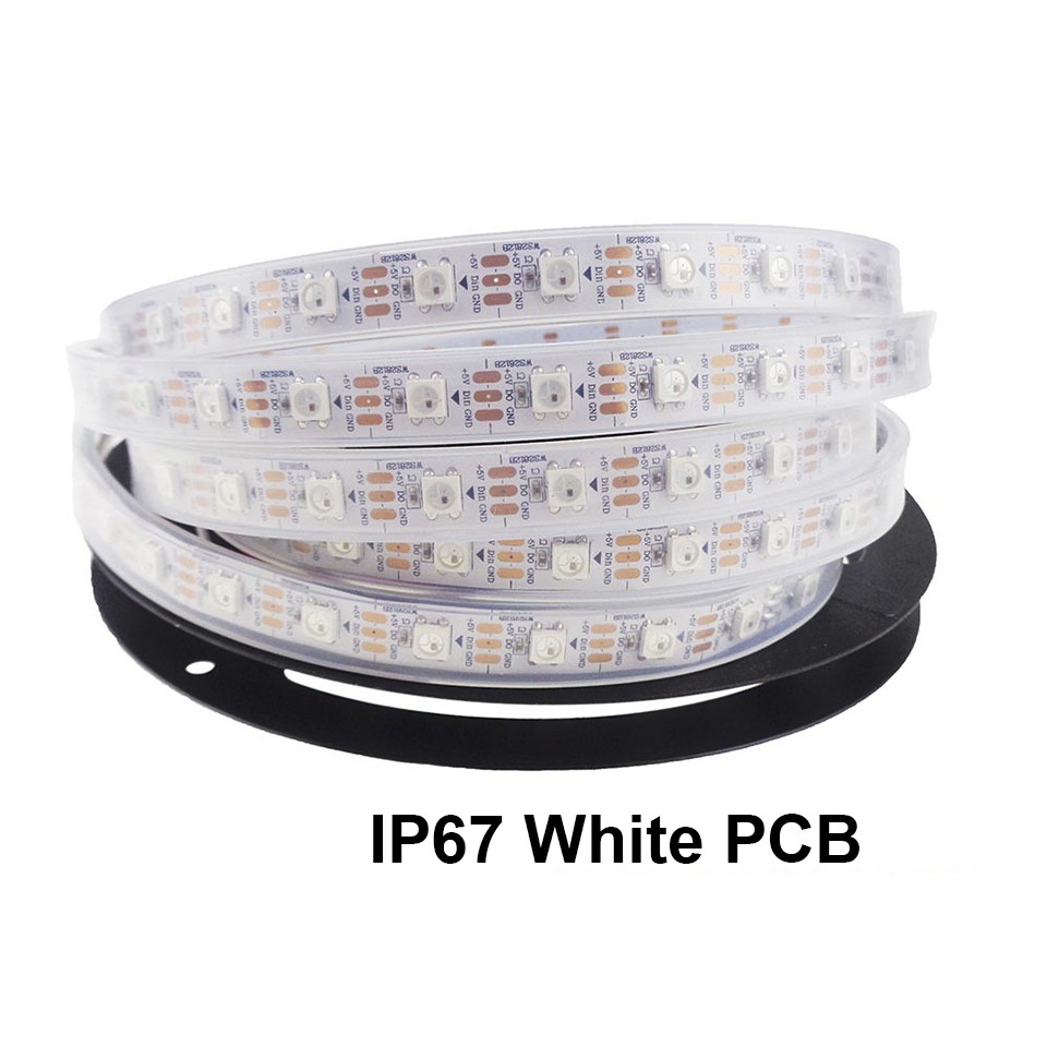 Dây Đèn led 60 pixels / leds / m smart 5050 rgb ws2812b ws2812 ip30 / ip65 / ip67 dc5v Dài 1-5m