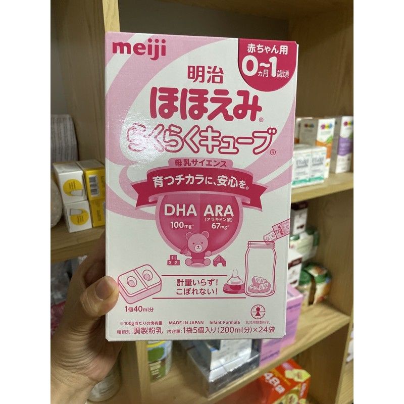 [6/2023]Sữa Meji hộp 24 thanh nội địa Nhật 648g