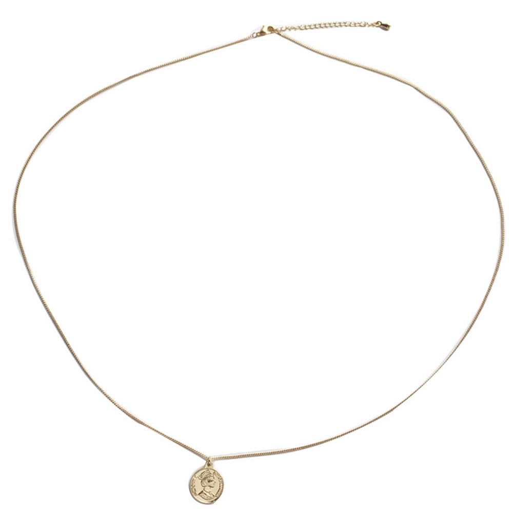 Dây chuyền hợp kim dạng vuông họa tiết hình học thời trang