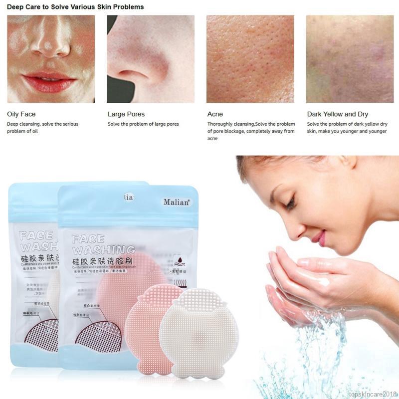 Miếng rửa mặt silicone tẩy tế bào chết cho da | BigBuy360 - bigbuy360.vn