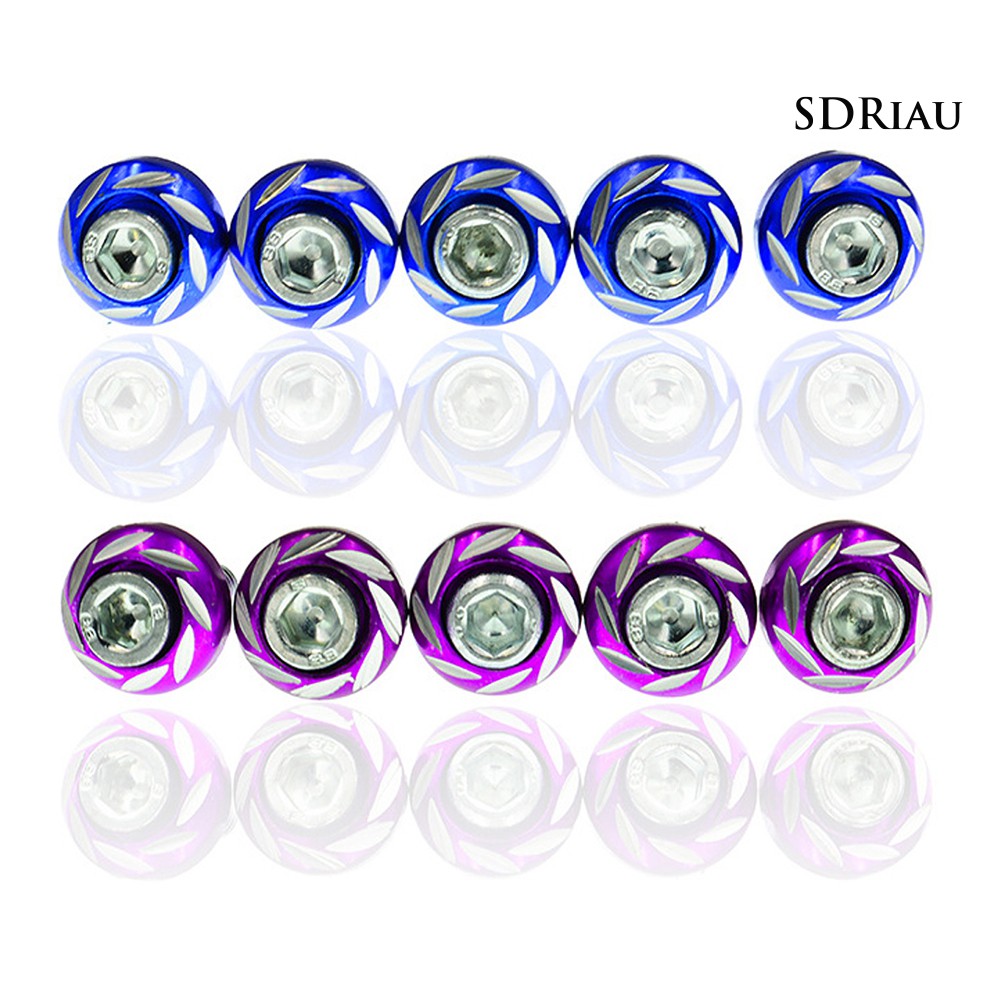 Bộ 5 Ốc Vít Hợp Kim Nhôm 6mm Cho Xe Mô Tô