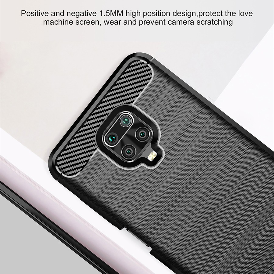 Ốp Điện Thoại Sợi Carbon Cho Xiaomi Redmi Note 6 7 8 9 Pro Max 9s 8T Mi 10 Pro Note 10 CC9 Pro 8 9 8A 7A POCO C3