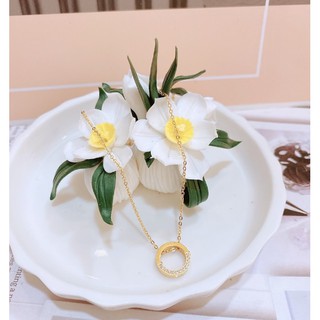 Dây chuyền/Vòng cổ titan nửa đá soàn