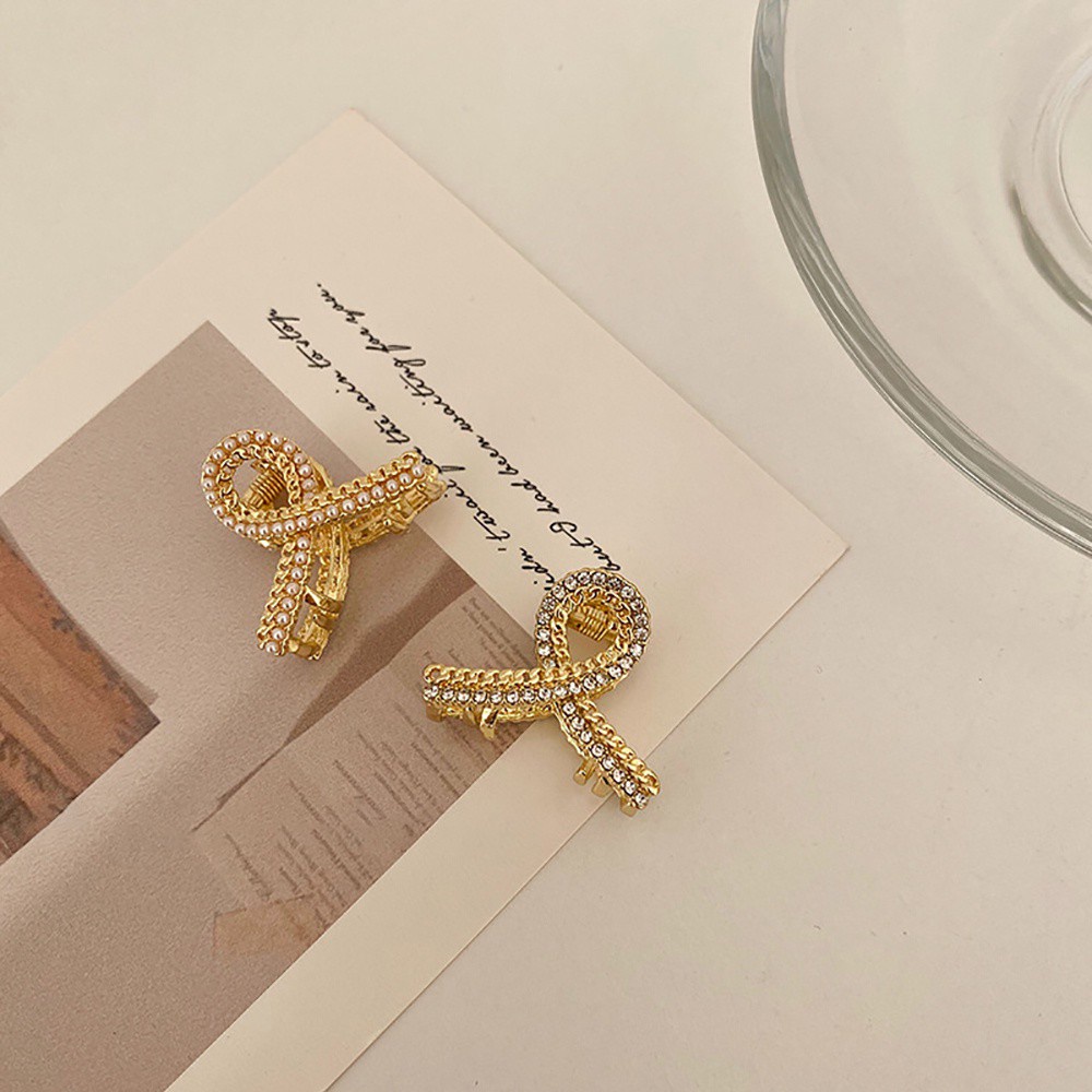 Kẹp Tóc Càng Cua Nhỏ Đính Ngọc Trai Giả Thời Trang Hàn Quốc Cho Nữ