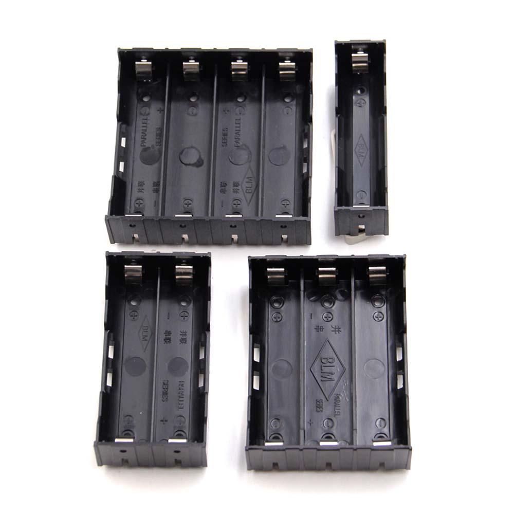 PATRICIA Hộp Đựng Pin Dự Phòng 1 2 3 4 Ngăn Màu Đen DIY 18650 Giá Đỡ