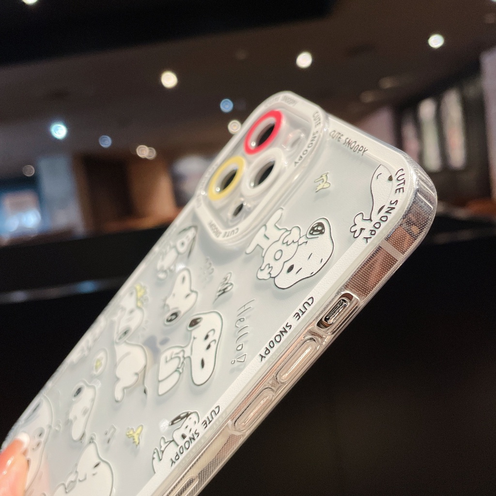 Ốp lưng iphone ✨DECASE's ✨ trong lỗ viền camera hình in Snoopy 7plus/8plus/x/xs/xsmax/11/11promax/12/12promax | BigBuy360 - bigbuy360.vn