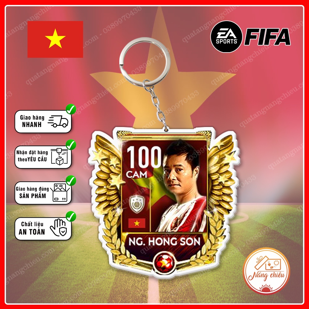 Móc khóa thẻ - Đội Tuyển Việt Nam - Thiết Kế Với Mọi Cầu Thủ☘️Quà Tặng Nắng Chiều☘️