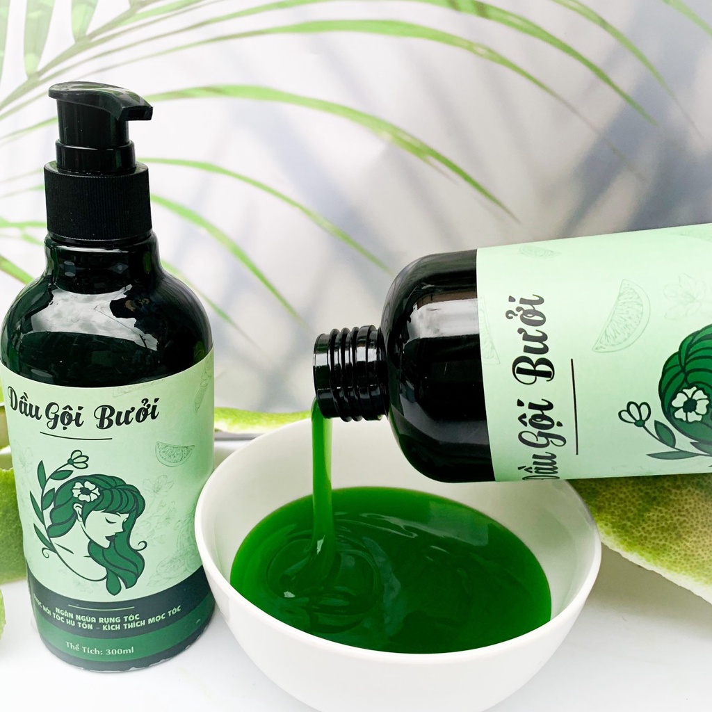 Dầu gội bưởi cô đặc thiên nhiên 500ML sạch gàu, kích mọc tóc nhanh, ngăn rụng tóc