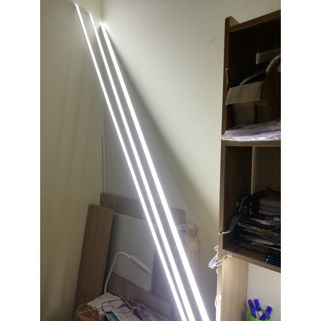 Thanh nhôm định hình dùng cho led dán nội thất  đã kèm đầu bịt