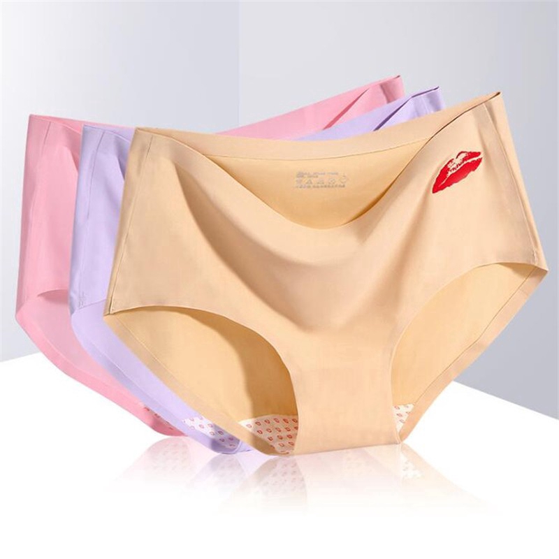 Quần lót lụa không đường may thoáng khí cho nữ
