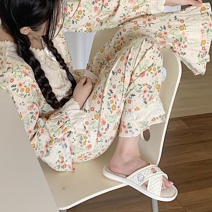 Dép cotton Lanh Thấm Hút Mồ Hôi Thoải Mái Bốn Mùa