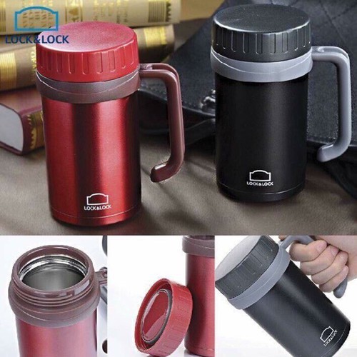 Ca giữ nhiệt thép không gỉ 500ml Lock&Lock Basic – đồ dùng uống nước tiện dụng văn phòng