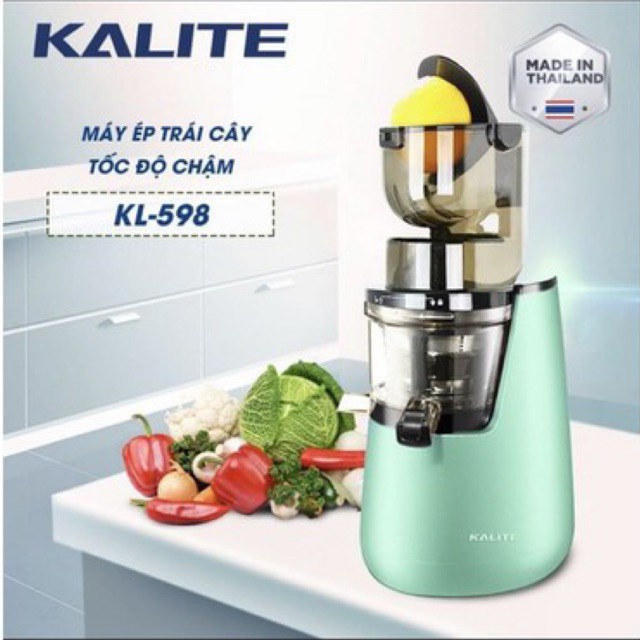 Máy ép chậm cao cấp KALITE KL-598 - Đa năng 3 trong 1 - Made in Thái Lan - 400ml - 400W - Hàng chính hãng - BH 36 tháng