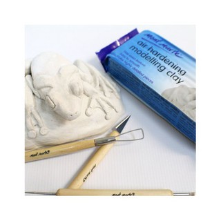 Đất sét tạo hình tự khô Mont marte 500g màu trắng