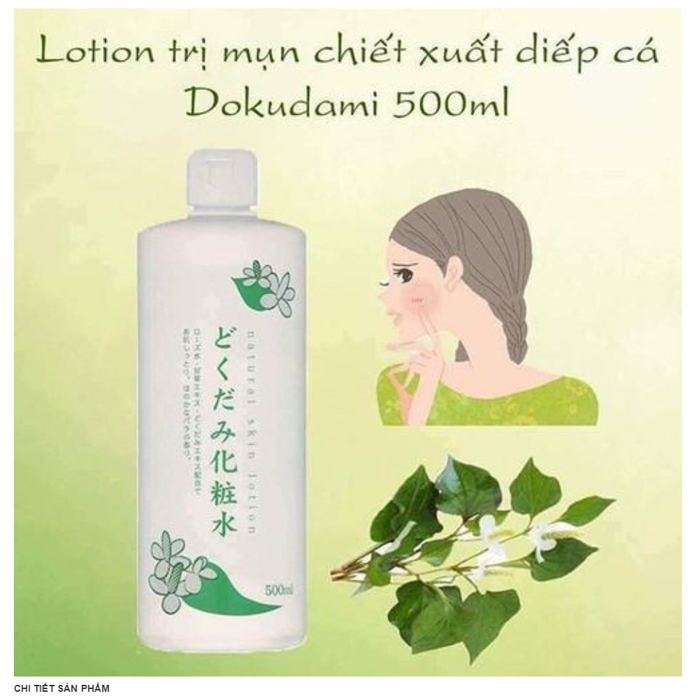 Nước hoa hồng Diếp Cá Toner Dokudami Natural Skin Lotion Nhật Bản 500ml | BigBuy360 - bigbuy360.vn