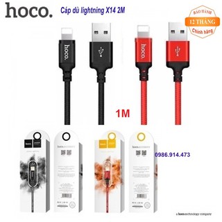 Cáp sạc dây dù lightning Hoco X14 1M cho IPhone chính hãng
