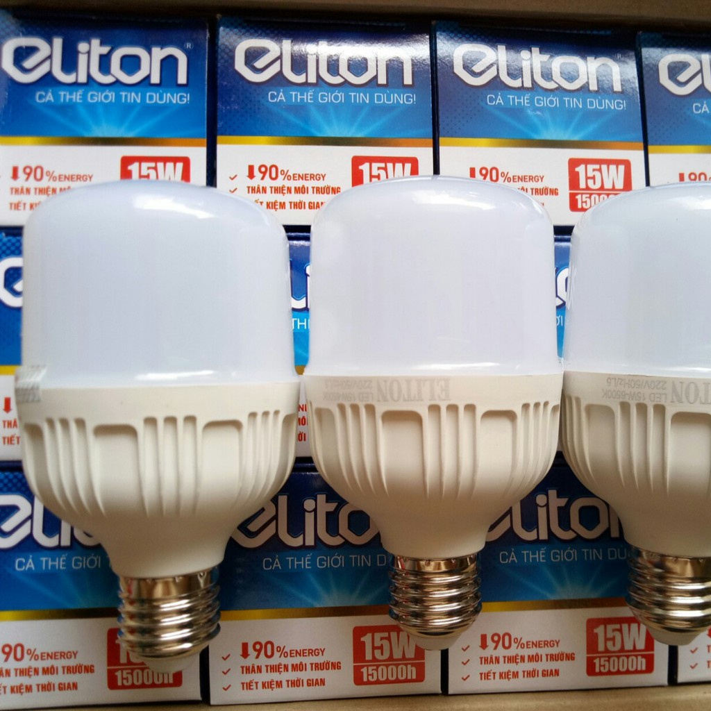 [ELITON] Bóng Đèn Led Trụ Kín Nước 12w, 15w, 20w, 30w Cao Cấp - Tiết Kiệm Điện Năng (Ánh Sáng Trắng)