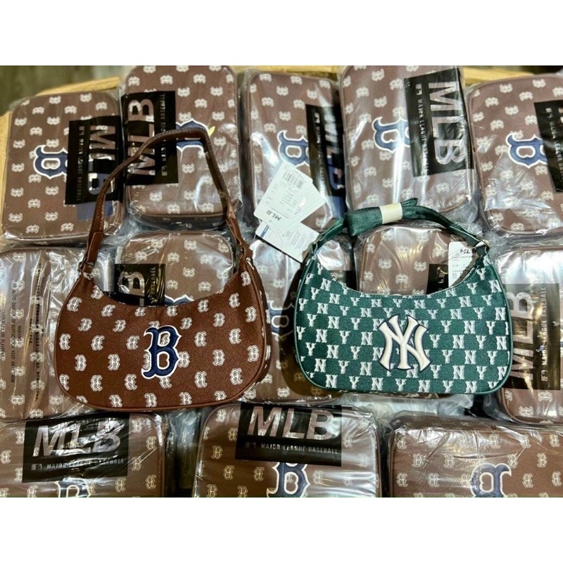 [Full Tag code] Túi kẹp nách MLb monogram màu mới 2022 hàng đẹp