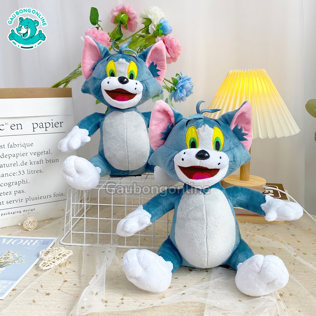 Gấu Bông Mèo Tom và Jerry Hoạt Hình Dễ Thương Cho Bé Cao Cấp Gấu Bông Online