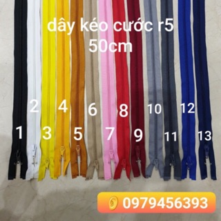 Dây khoá kéo HKK cước R5- 50cm