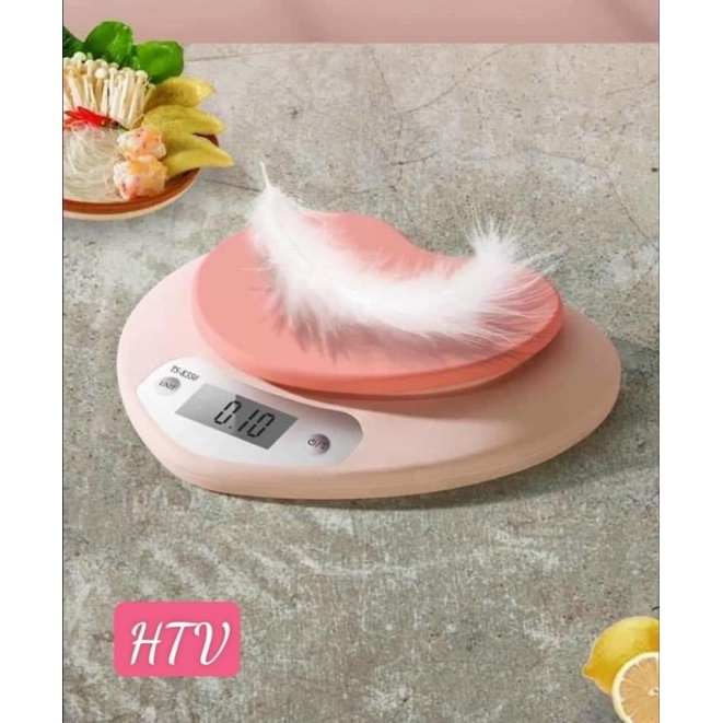 CÂN TIỂU LY MINI ĐIỆN TỬ NHÀ BẾP HÌNH TRÁI TIM HỒNG