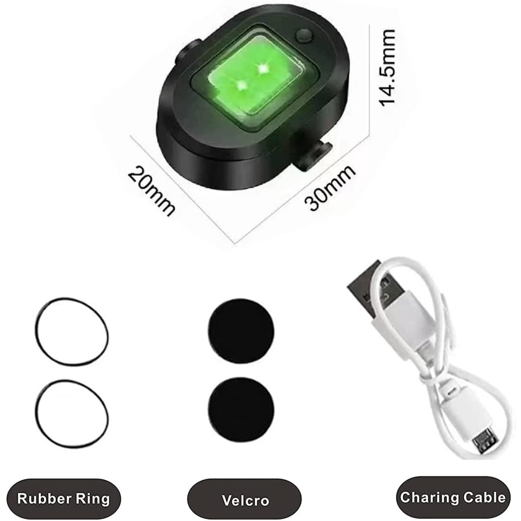 Đèn LED Cảnh Báo Có Thể Sạc Lại Phù Hợp Cho Xe Máy Xe Đạp