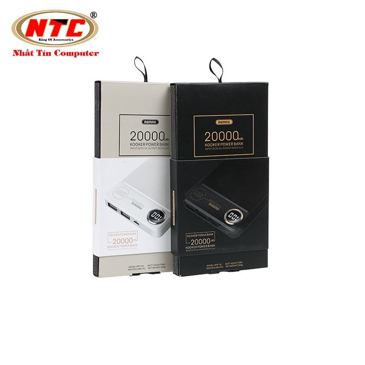 k89 Pin sạc phòng ngừa cao cấp Remax RPP-59 20000mAh màn hình LCD 1