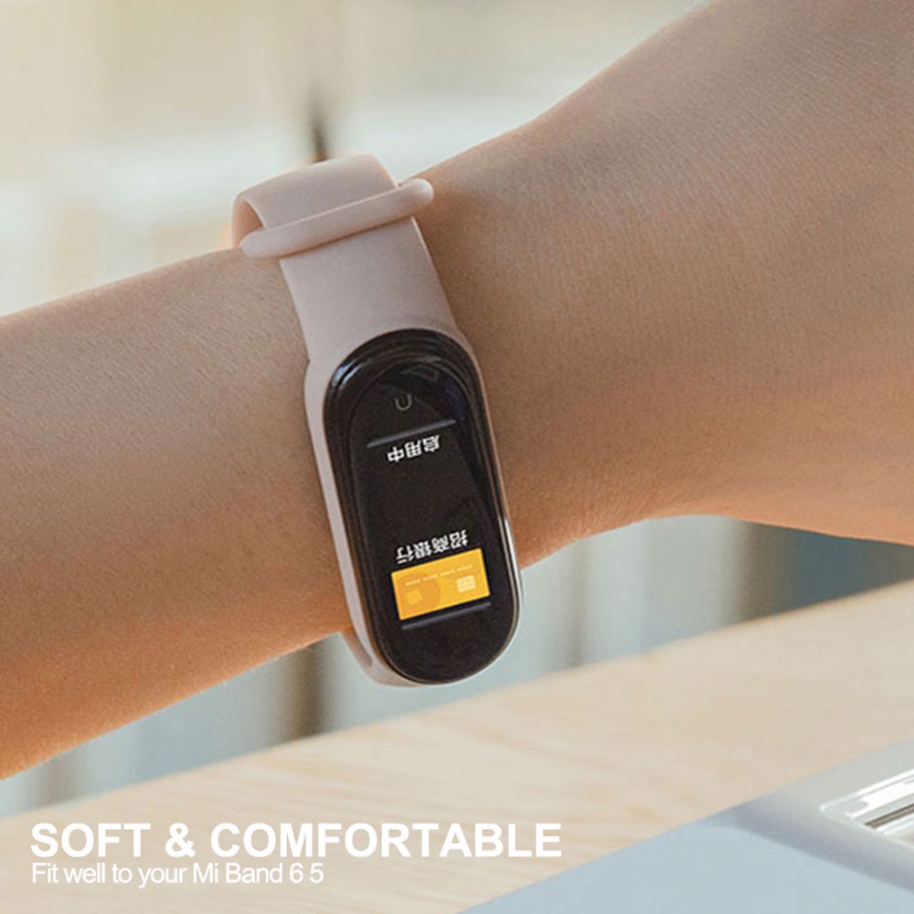 Dây Đeo Silicone Thay Thế Cho Đồng Hồ Thông Minh Xiaomi Mi band 3/4/5/6