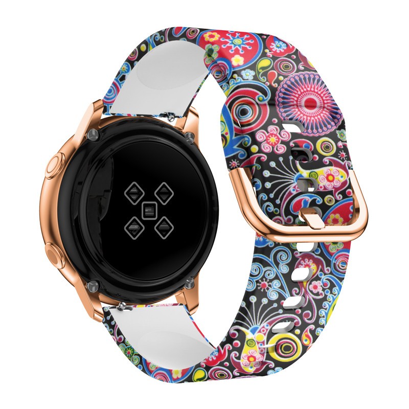 Dây đồng hồ đeo tay bằng silicon 20mm 40mm 44mm cho Samsung Galaxy Active2