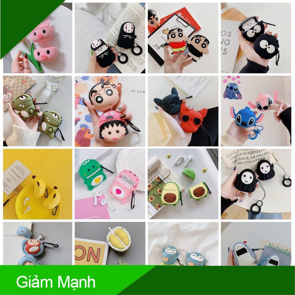 🌟Case AirPods 1/2🌟 Vỏ Bọc Tai Nghe AirPods 1/2 Silicon Dẻo Hình Thú Nhiều Mẫu Dễ Thương - MINH AN SAIGON
