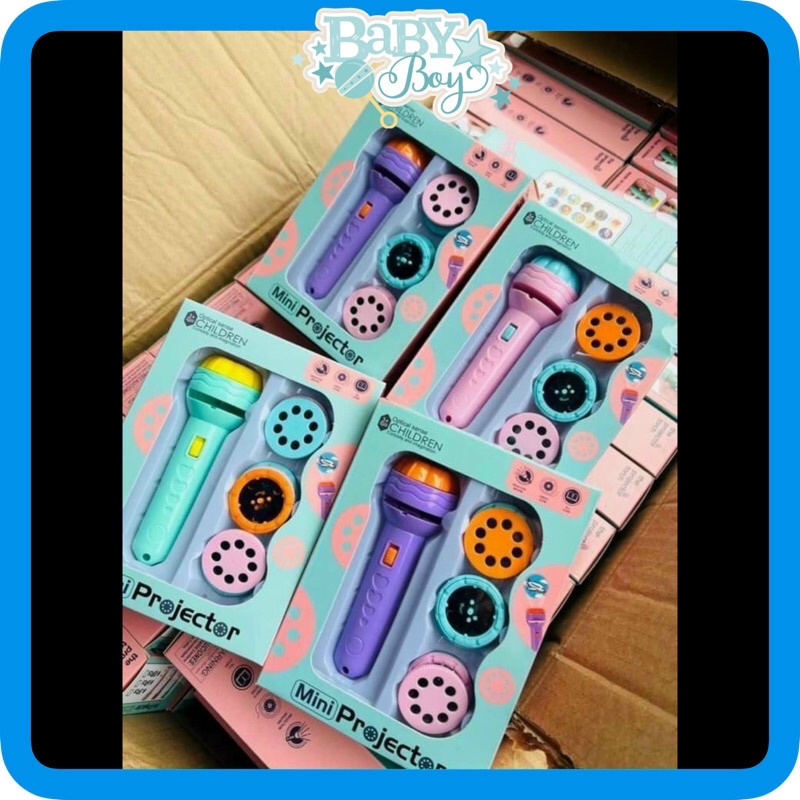 Đèn pin chiếu 80 hình ảnh động vật siêu nhân hoạt hình cho bé - Đồ chơi học tập và giải trí