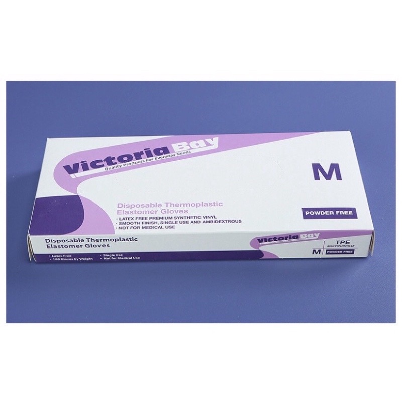 Găng Tay Nấu Ăn Làm Bếp Siêu Dai Victoria Bay⚡𝑭𝑹𝑬𝑬 𝑺𝑯𝑰𝑷⚡ Chất Liệu TPE Không Mùi Chống Nhăn Hộp 100 cái