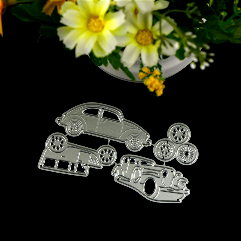 4 Khuôn Cắt Kim Loại Hình Xe Hơi Cổ Điển