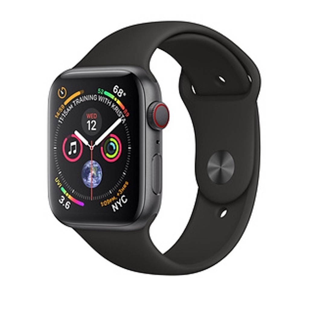Đồng hồ Apple Watch Series 5 GPS + Cellular, 44mm Aluminum Case with Black Sport Band - Space Gray - Hàng Nhập Khẩu