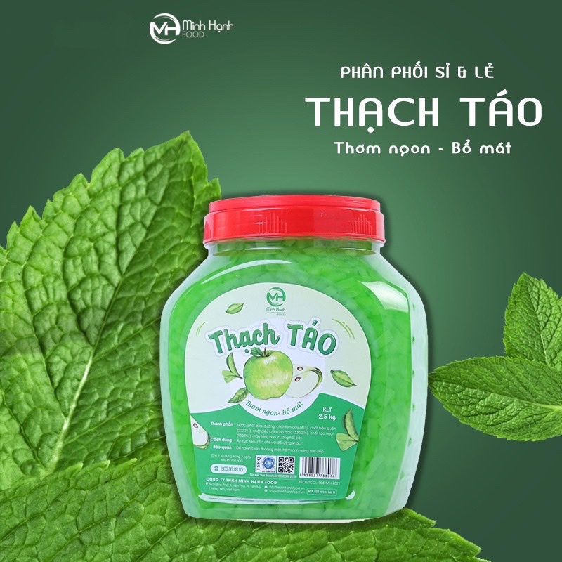 Lẻ 100gr Thạch dừa Táo Minh hạnh
