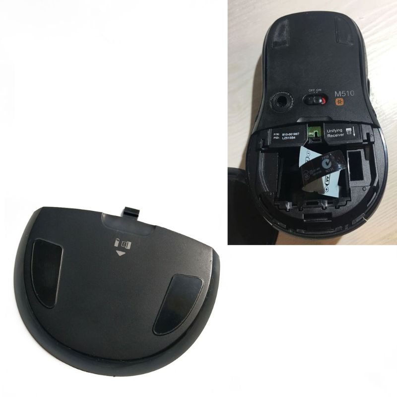 Vỏ Pin Chuột Máy Tính Mojito M510 Màu Đen Thay Thế Tiện Dụng