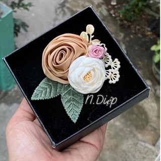 Hoa hồng lụa cuộn nhiều màu cao cấp