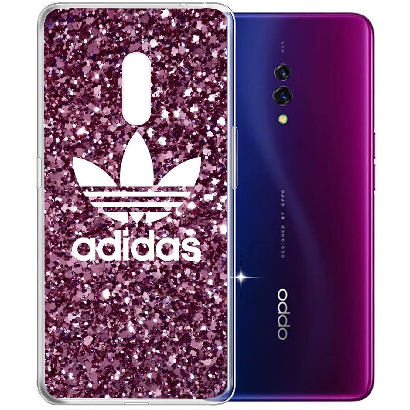 Ốp lưng silicon họa tiết logo Adidas cho Samsung Galaxy A71 A70 M20 A6 Plus A7 A8 A9 2018 A6+ S7 Edge