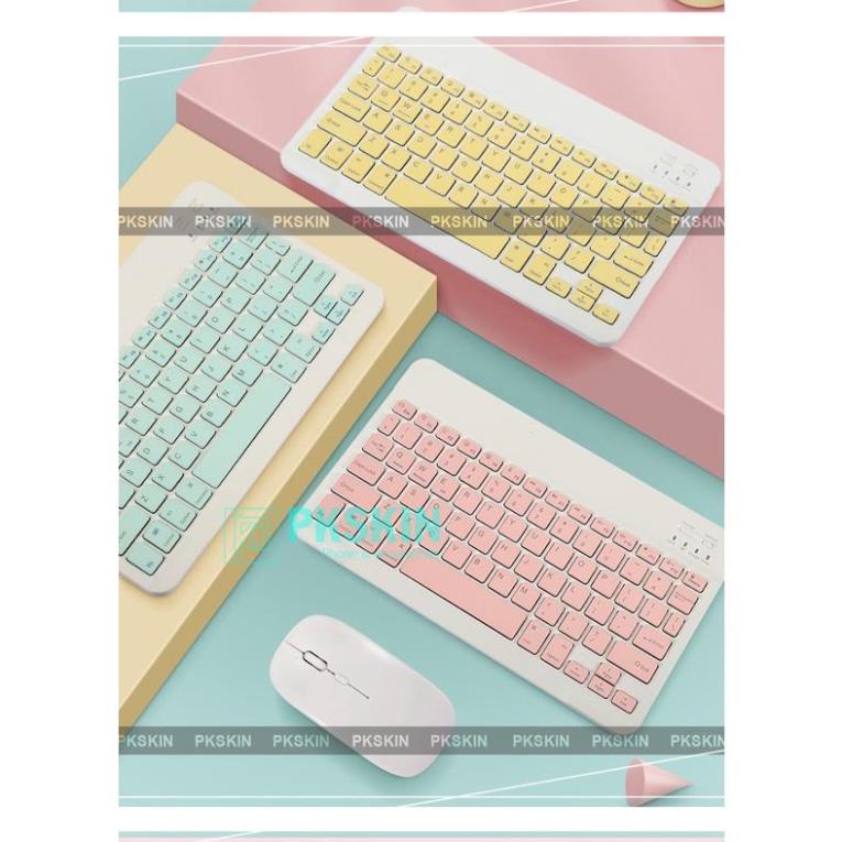 Combo bàn phím và chuột bluetooth không dây 10 inch dành cho điện thoại , laptop , máy tính bảng