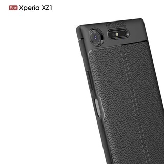 Ốp điện thoại bằng TPU mềm bằng da cho Sony Xperia XZ1
