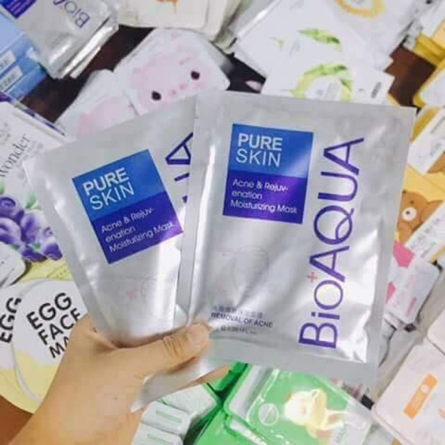 MẶT NẠ PURE SKIN BIOAQUA BẠC- HÀNG NỘI ĐỊA TRUNG