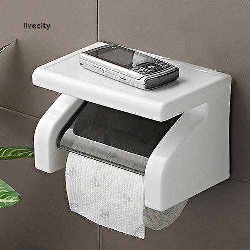 Giá Đỡ Cuộn Giấy Vệ Sinh Gắn Tường Bằng Nhựa Chống Nước