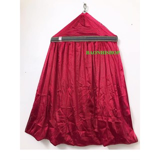 Võng lưới 2 lớp Size Đại dài 230cm x160 cm-  Cán thép dài 58cm  - Nặng 1kg6 _ Không có khung võng