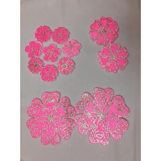 Trang trí tết 2019_ COMBO 12-hoa đào xốp Kim tuyến