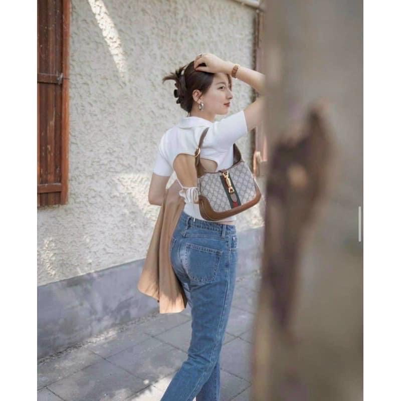 Túi đeo vai gg viền nâu, ảnh thật, bao đẹp | BigBuy360 - bigbuy360.vn