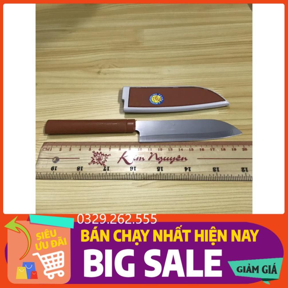 (FreeShip) Dao nhọn inox cắt gọt hóa quả có bao an toàn 20cm