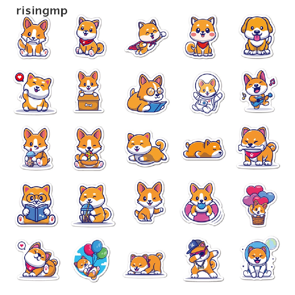 Bộ 50 Miếng Dán Graffiti Hình Nàng Tiên Cá / Động Vật Đại Dương Dùng Trang Trí Sổ Tay / Xe Máy ♨Nóng Bỏng