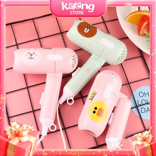 Máy sấy tóc mini siêu cute KEENGSTORE, máy sấy mini phong cách Hàn Quốc